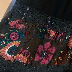 Maxi broomstick skirt